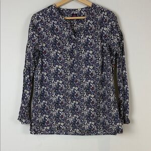 Liberty of London Floral Long Sleeve Women's Blouse Size Small